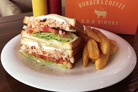 燻煙サーモン&クリームチーズサンド