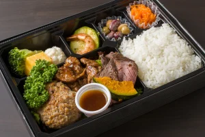 和牛ハンバーグ&スパイシーBBQ &牛ハラミステーキ