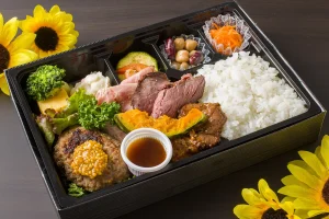 【通常￥2300 特別→￥2160!!】和牛ハンバーグ&ローストポーク &スパイシーBBQ &牛ハラミステーキ　ゴールデンマスタード付き